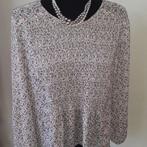 Society Girl flowery blouse